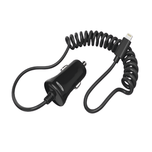 TPP-118 Car charger plus Apple lightning plug cable with LED / 5W