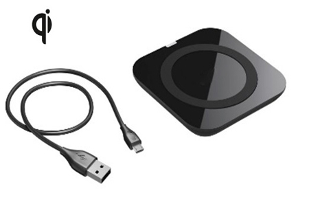 TAW-102 QI certified wireless charging pad with micro USB charge sync cable