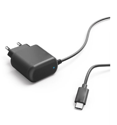 TAC-223B Wall charger with captive cable Type C plug(BLK)