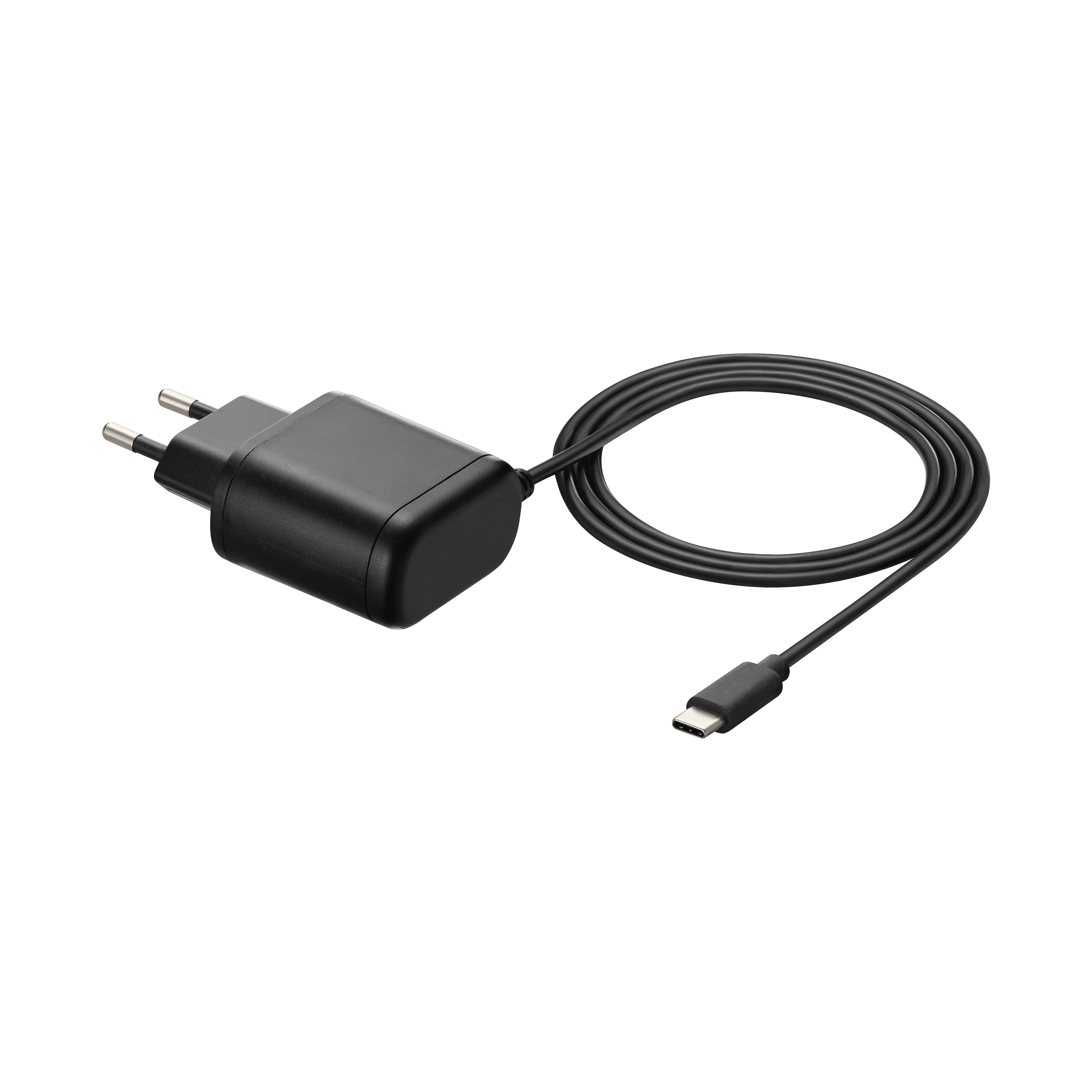 TAC-303 Wall charger with captive cable Type C plug